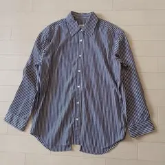 美品Ernie Palo*アーニーパロ　バックオープン ストライプシャツ F