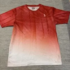 GOSEN テニスウェア Tシャツ レッド グラデーション Lサイズのサムネイル