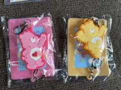 ケアベア ラバーマスコット付きリールパスケース