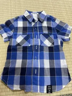 バーバリー キッズ 半袖 チェックシャツ 130cm ホースロゴ - メルカリ
