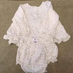 ZARA 小花柄 ブラウス＋ブルマ 80cm