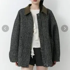 新品　未使用　タグ付き　MURUA リバーシブルミドルコート　カーキ