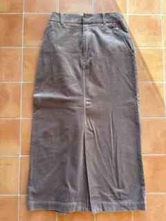 グローバルワーク コーデュロイ ストレッチ スカート モカ S