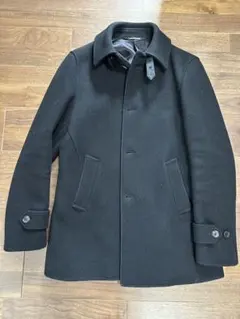 ブラック ウールピーコート