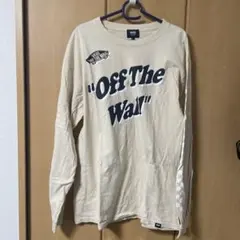 VANS オフ・ザ・ウォール 長袖Tシャツ ベージュ