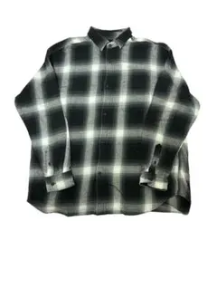 【美品】ネルシャツ ブラック M 00s