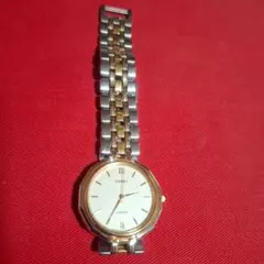 【稼働品】SEIKO 5E21-6D40 クォーツ コンビ 腕時計