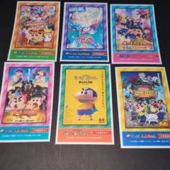 【匿名配送】映画クレヨンしんちゃん デコステッカー　6枚セットＢ