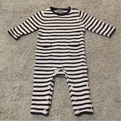babyGap ボーダーニットロンパース 70