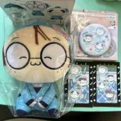 忍たま乱太郎 もちぴこぬいぐるみ賞 乱太郎 &乱きりしん 缶バッジ くじ券セット