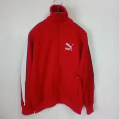プーマ PUMA トラックジャケット メンズM 刺繍ロゴ レトロジャージ