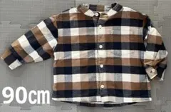 無印良品　90サイズ　チェックシャツ