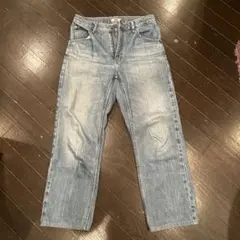 (A-127) UNIQLO U ライトブルー ルーズストレート ジーンズ 27