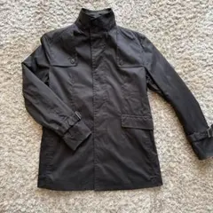 m.f.editorial メンズ　コート　シングルトレンチコート　ブラック　M