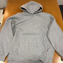 グレー フード付き パーカー