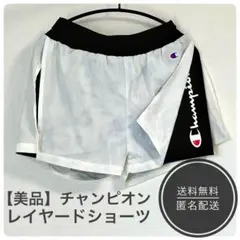 Champion ショートパンツ 黒・白　レディース　L