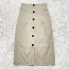 カージュ　シップス　ベージュ　ボタン付き　タイトスカート　フリー　日本製のサムネイル