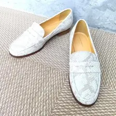 【美品】UNITED ARROWS コインローファーパイソン柄 35.5サイズのサムネイル