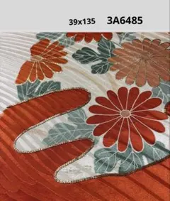 3A-6485 着物はぎれ　和柄　和布　正絹 39x135 振袖生地