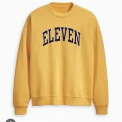 ELEVEN クルーネック トレーナー イエロー