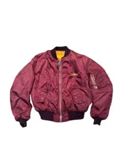 90s AVIREX ボルドー MA-1 フライトジャケット USA製