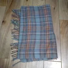 色*ー様 チェック　マフラー