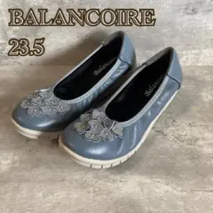 BALANCOIRE（23.5）フラワーパンプス/ブルー/フラットシューズのサムネイル