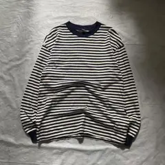 old uniqlo striped l/s cut sew ボーダー ロンT