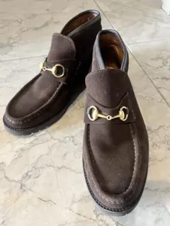 GUCCI グッチ　チャッカブーツ ブラウン スエード ローファーのサムネイル