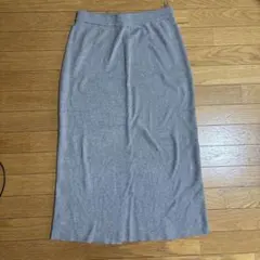 グレー ニット スリット タイトスカート　アメリカンホリック