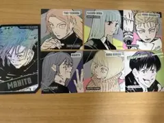 呪術廻戦 ホロカード スクエアステッカー 真人 九十九 三輪 西宮 来栖 灰原