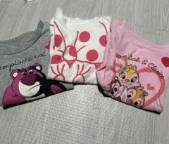 ディズニーキャラクターTシャツ3枚セット