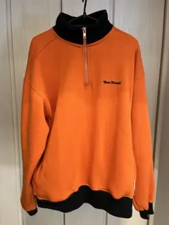 Ben Davis ハーフジップ スウェット オレンジ/ブラック