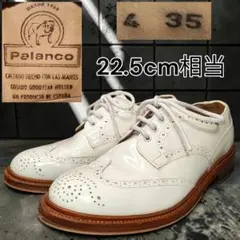 00s Palanco ウイングチップ エナメル 白 スペイン製 グッドイヤーのサムネイル