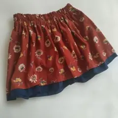 GLOBALWORK　ショートパンツ М　100〜110cm　花柄　リバーシブル