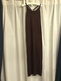 GU gu ジーユー　キャミワンピース　ストレートワンピース　ブラウン　夏　秋