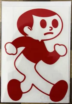 飛び出し坊や　とび太くん　ステッカー　赤1枚のサムネイル