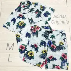美品✨アディダスオリジナルス アロハ セットアップ 上下サイズ違い M/Lのサムネイル