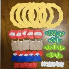 折り紙　リース　お正月　製作キット　（5キット）