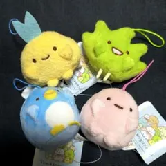 すみっコぐらし ばんざいゴムひも付き マスコット セミコンプ ストラップ