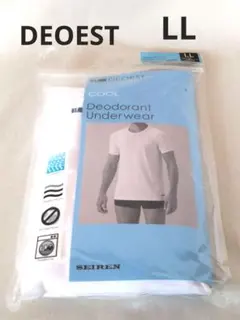 【新品】 デオエスト　消臭アンダーシャツ　丸首　Tシャツ　肌着　LL　白