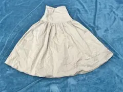 MEER. ベージュ フレアスカート ロング丈　S