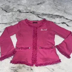 RONI パーカー　トレーナー　ピンク　フリフリ　130