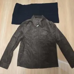 COMME CA ISM　コーデュロイ　ジャケット　スヌード　メンズ