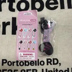 ハローキティ シークレットストラップ ブラック×ピンク