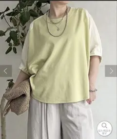 un dix cors接触冷感異素材プルオーバー　Tシャツ　Croisiereのサムネイル