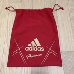 adidas Professional 巾着袋 レッド