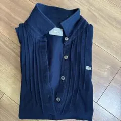 LACOSTE ネイビー 長袖ポロシャツ