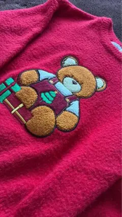ZARA 赤いクマ刺繍クリスマスニット104サイズ3-4y