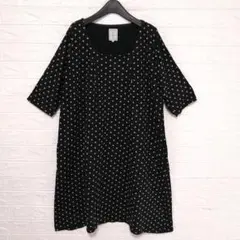 A can B　オーバーサイズドットワンピース